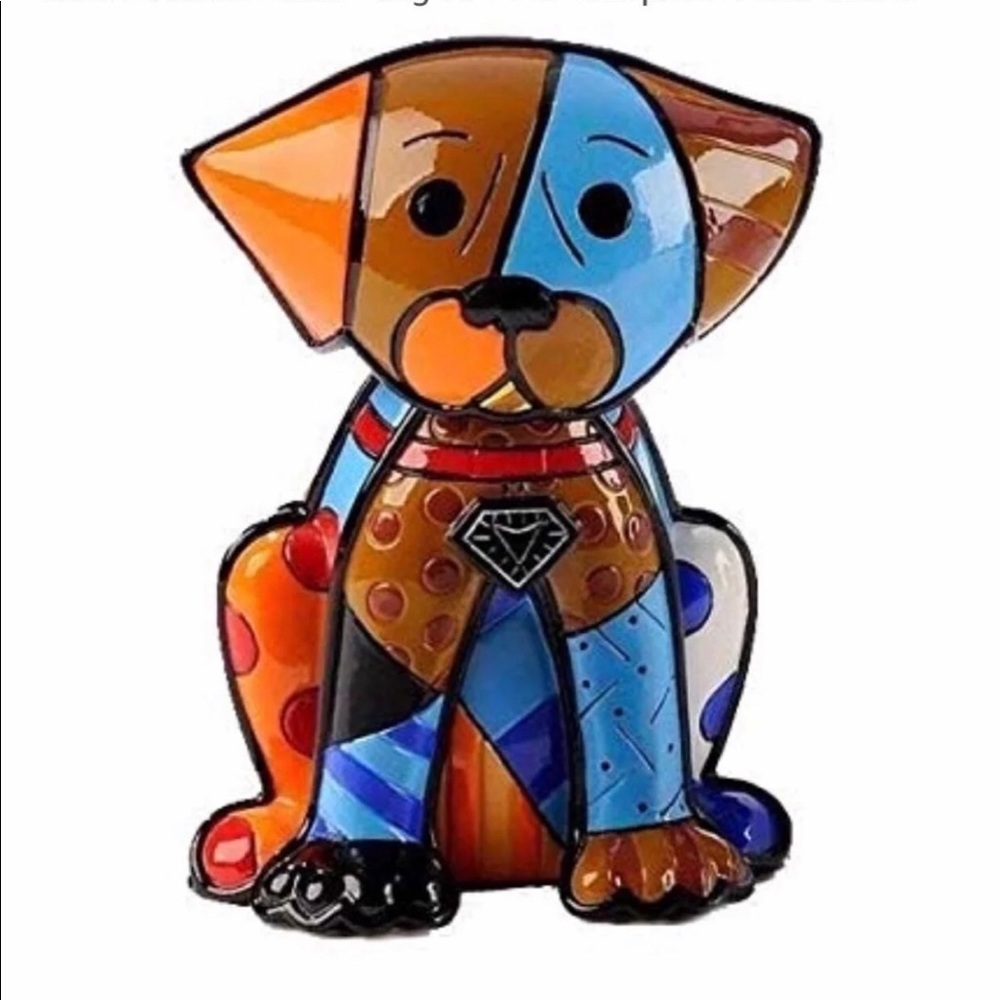 Romero Britto Boxer 6” Figurine